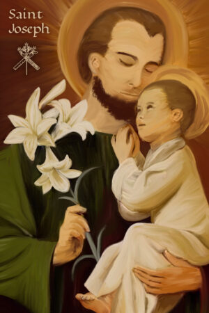 St. Joseph of the Lilies Poster