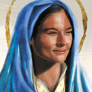 St. Kateri Tekakwitha -Lily of the Mohawks - Poster by Featured Artist The Living Heart Company