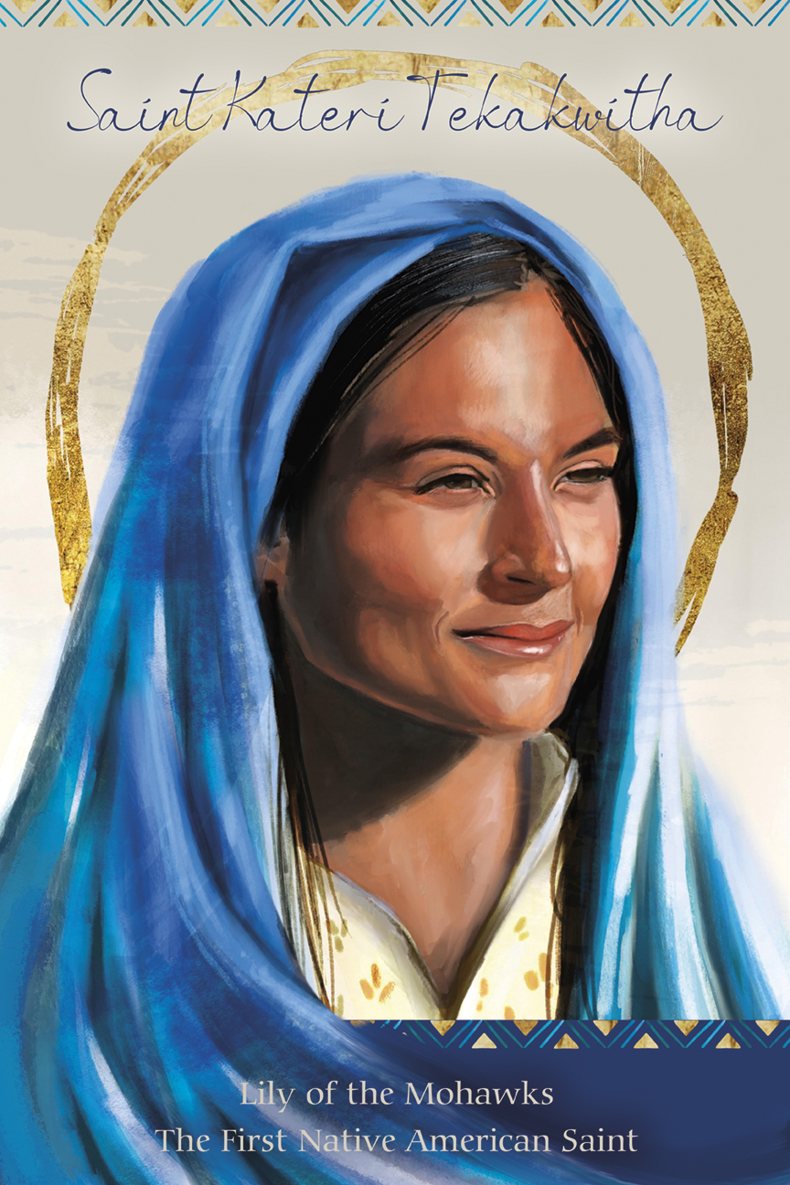 Lily of the Mohawks <br>St. Kateri Tekakwitha <br>by The Living Heart Company <br>A-Frame