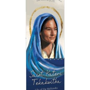 St. Kateri Tekakwitha <br>Lily of the Mohawks <br>Banner by Featured Artist <br>The Living Heart Co