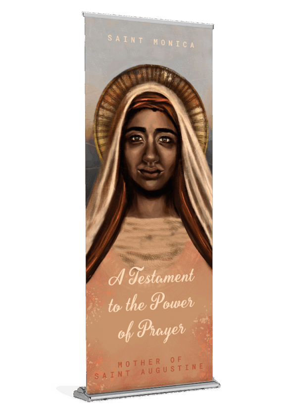 St. Monica <br>Banner by Featured Artist <br>The Living Heart Co