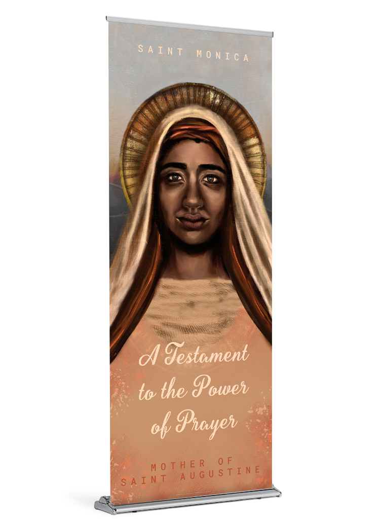 St. Monica <br>Banner by Featured Artist <br>The Living Heart Co