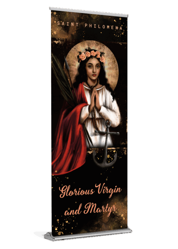 St. Philomena <br>Banner by Featured Artist <br>The Living Heart Co