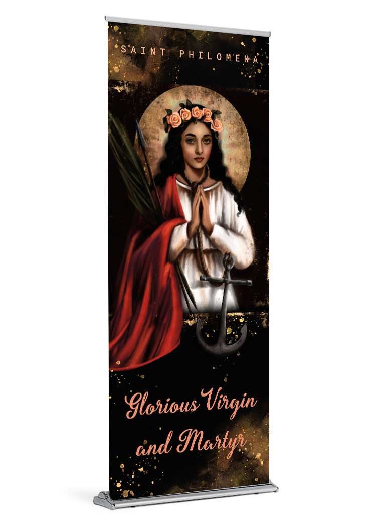St. Philomena <br>Banner by Featured Artist <br>The Living Heart Co