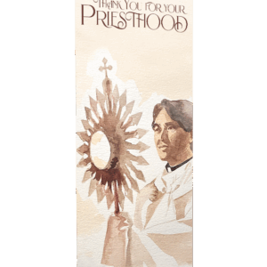 Thank You For Your Priesthood <br>Monstrance <br>Banner