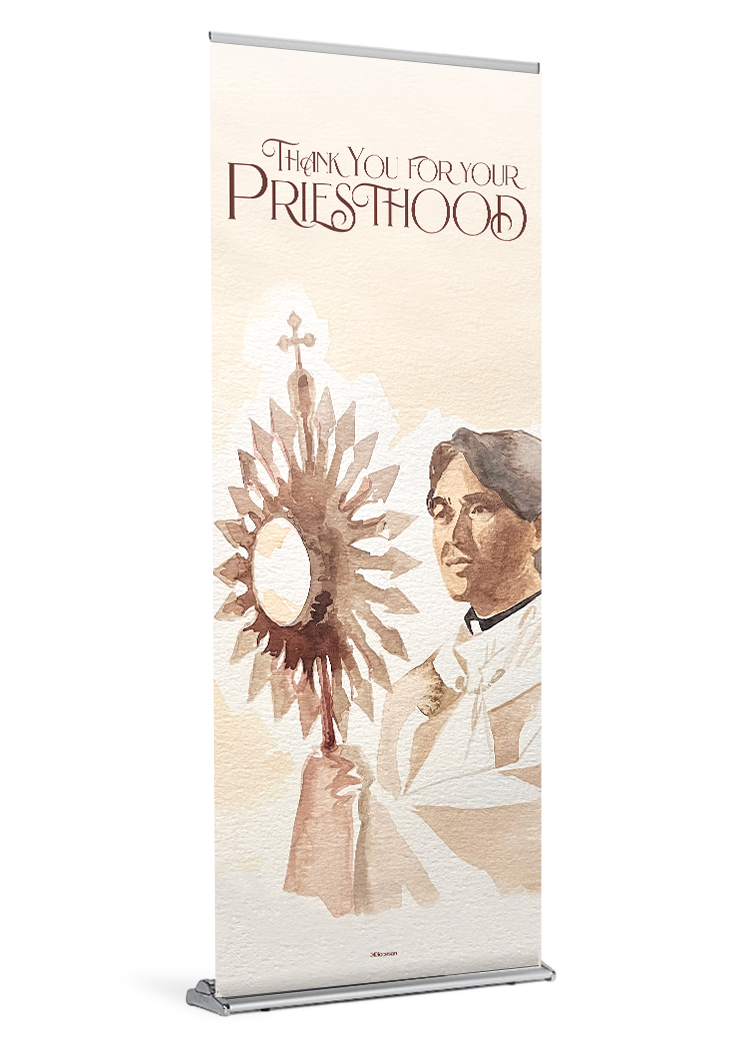 Thank You For Your Priesthood <br>Monstrance <br>Banner
