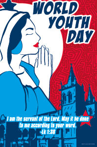 World Youth Day Servant Stickers