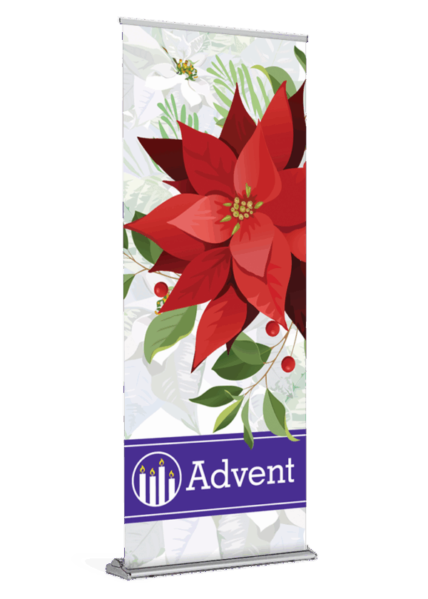 Poinsettia <br>Advent Banner