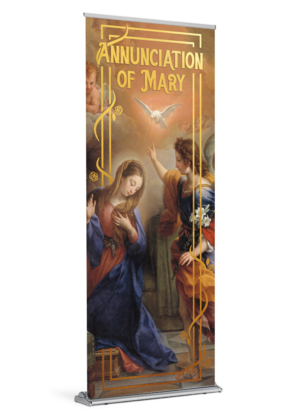 The Lord is with you <br>Annunciation of Mary <br>Banner
