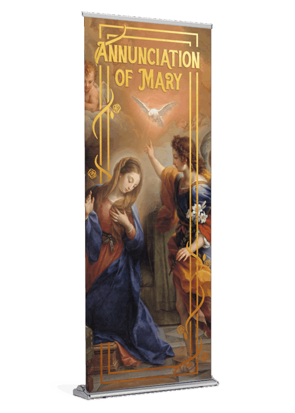 The Lord is with you <br>Annunciation of Mary <br>Banner