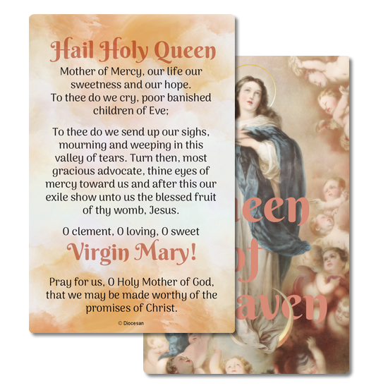 Queen of Heaven Prayer Card - Image 2