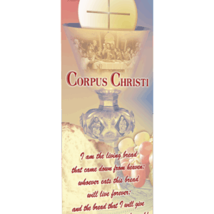 The Living Bread<br> Corpus Christi Banner
