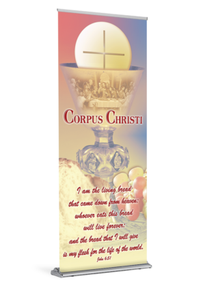 The Living Bread<br> Corpus Christi Banner
