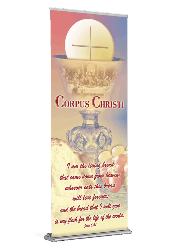 The Living Bread<br> Corpus Christi Banner