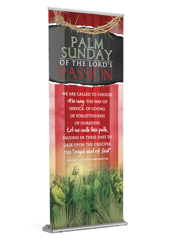 Palm Passion Sunday Banner