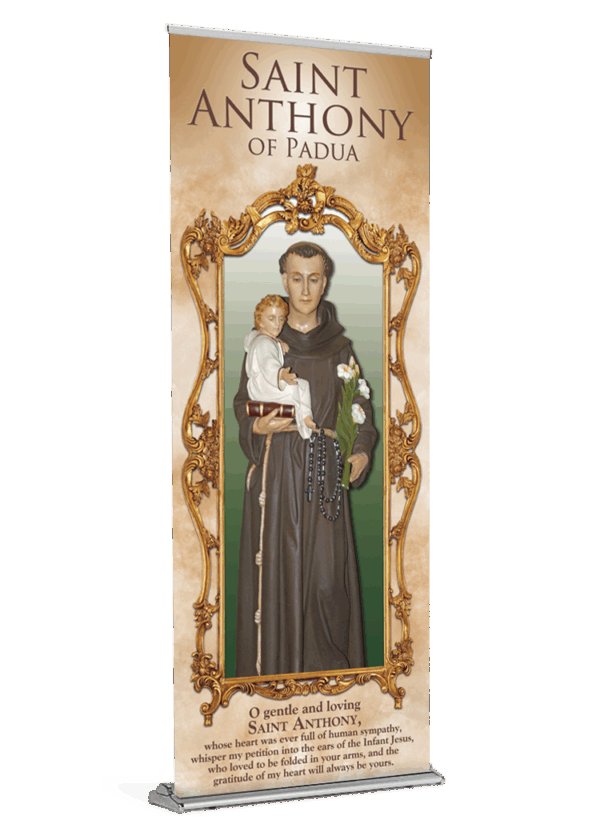 Gentle and Loving <br>Saint Anthony of Padua <br>Banner