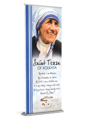 Heart of Jesus <br>Saint Teresa of Kolkata <br>Banner