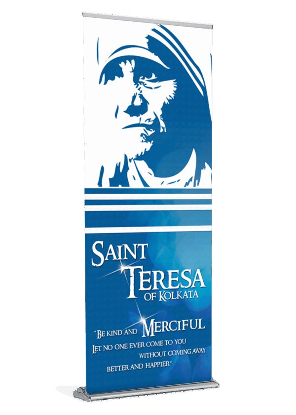 Kind & Merciful <br>Saint Teresa of Kolkata <br> Banner