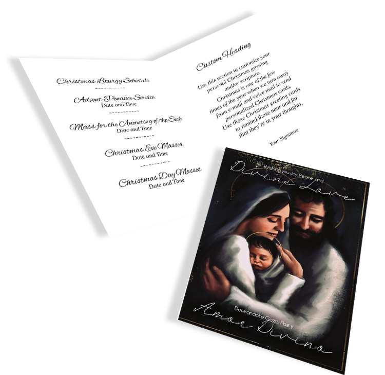 Divine Love Card - Bilingual - Image 3