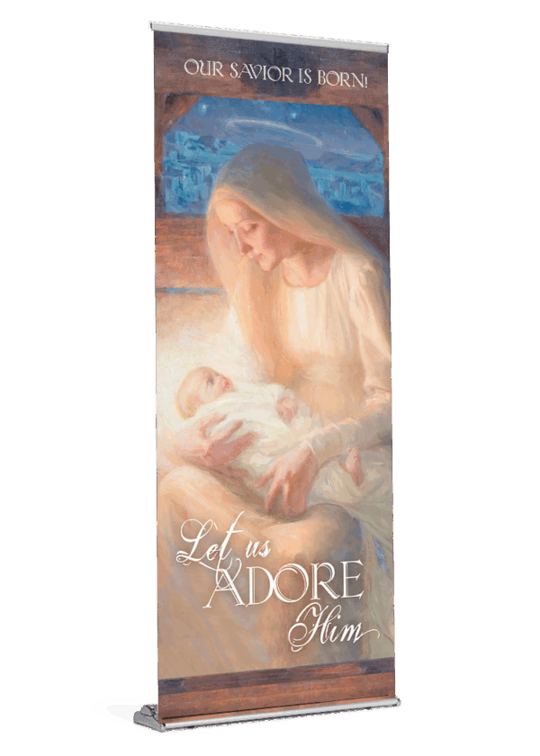 Christmas <br>Madonna and Child<br>Banner