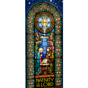 Christmas Stained Glass Banner