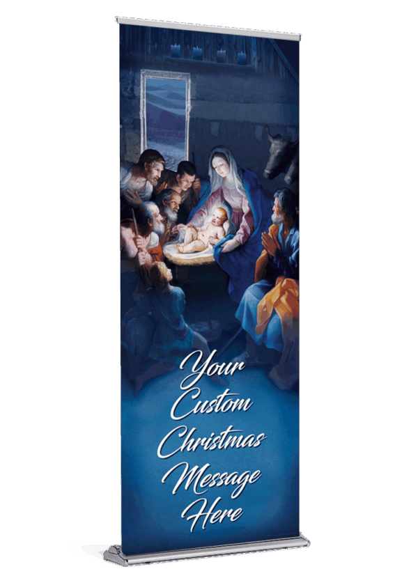 Christmas Emmanuel Banner<br />Customizable