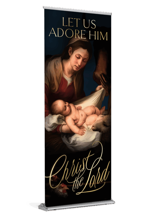 Let Us Adore Him Banner