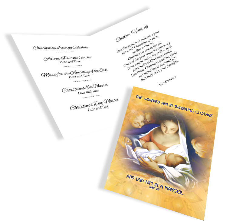 Wrapped in Swaddling Clothes Christmas Card - Image 4