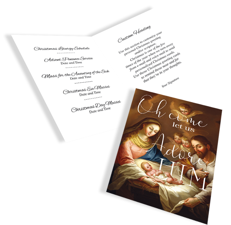 Nativity Adore Him Card - Image 3
