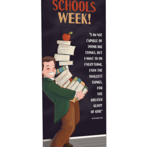 Catholic Schools Week - St. Dominic Savio<br>by Happy Saint Art <br> Banner
