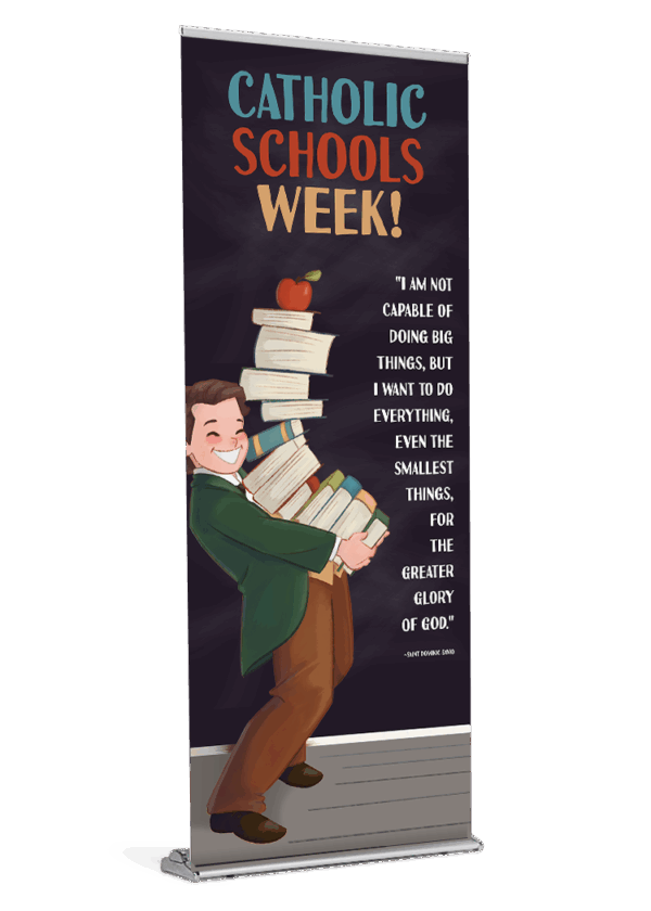 Catholic Schools Week - St. Dominic Savio<br>by Happy Saint Art <br> Banner