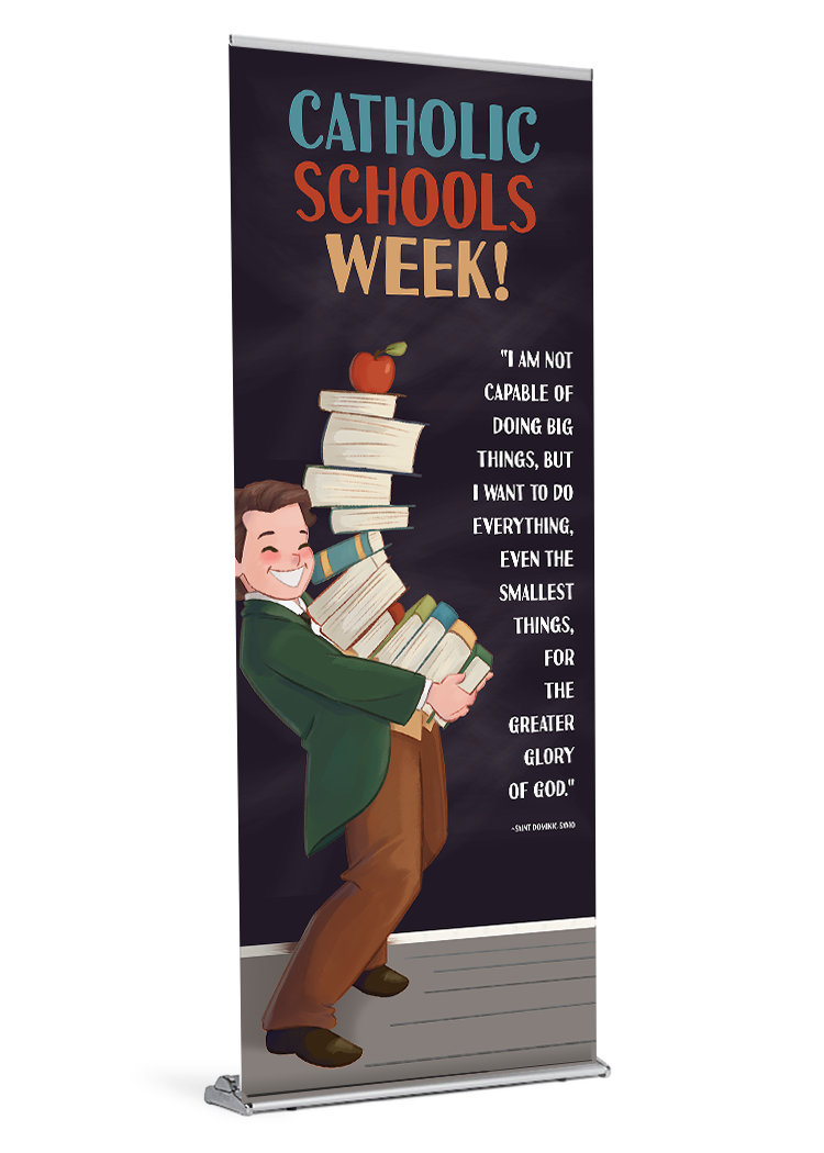 Catholic Schools Week - St. Dominic Savio<br>by Happy Saint Art <br> Banner