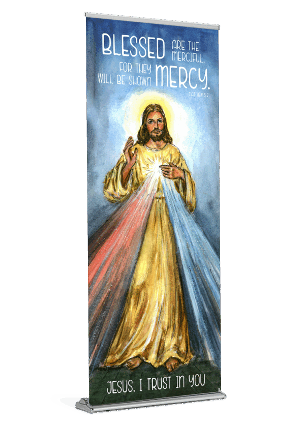 Divine Mercy - Blessed are the Merciful - Banner