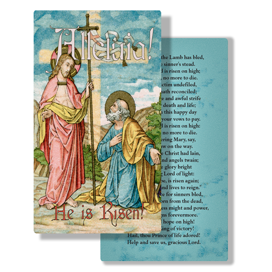 Easter - Risen on High - Mosaic Prayer Card