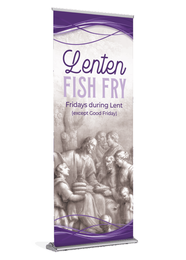 Jesus Feeds The Multitudes <br>Fish Fry Banner