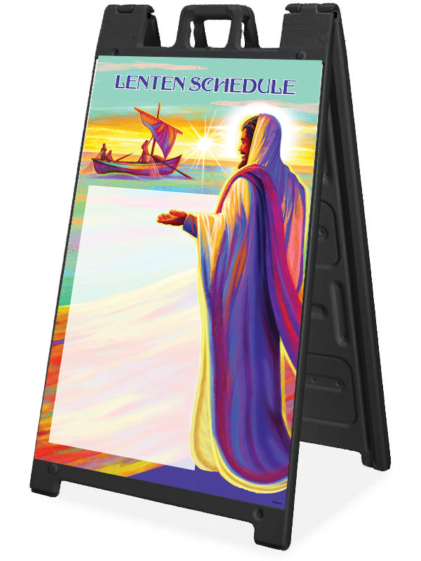 Lenten Fish Fry - Colorful <br>A-Frame Customizable