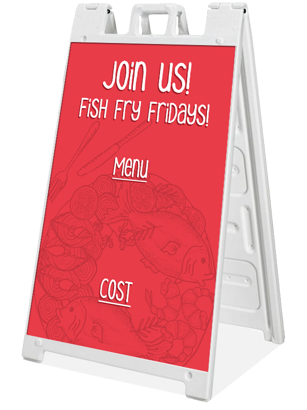 Red Fish Fry - A-Frame - Customizable