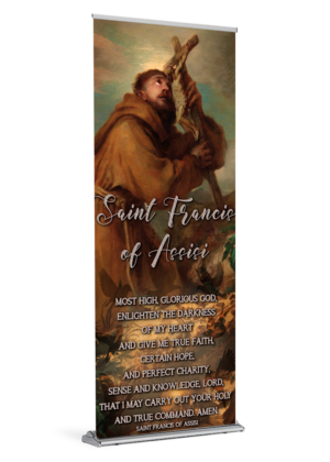 Enlighten the Darkness <br>St. Francis of Assisi <br>Banner