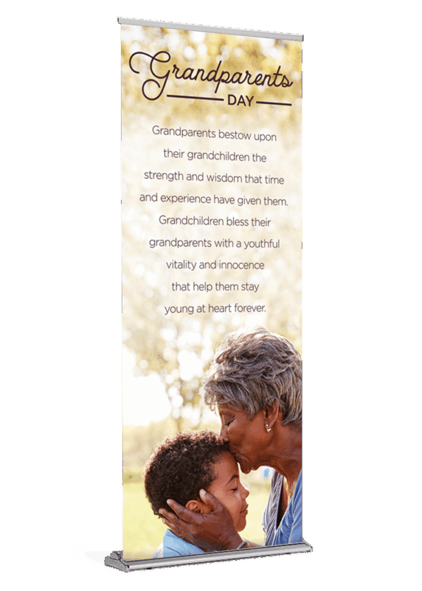 Grandparents Day Kiss Banner