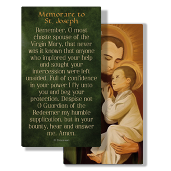 St. Joseph Lilies Prayer Card - Image 2