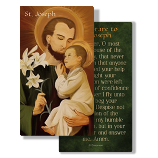 St. Joseph Lilies Prayer Card