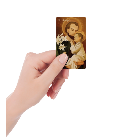 St. Joseph Lilies Prayer Card - Image 3