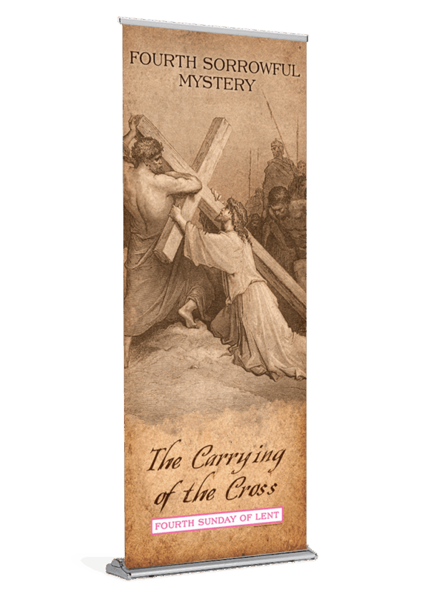 4th Sorrowful Mystery Banner