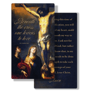 Beneath the Cross Prayer Card