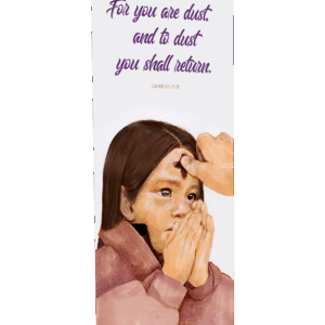 Receiving Ashes<br>Ash Wednesday Banner