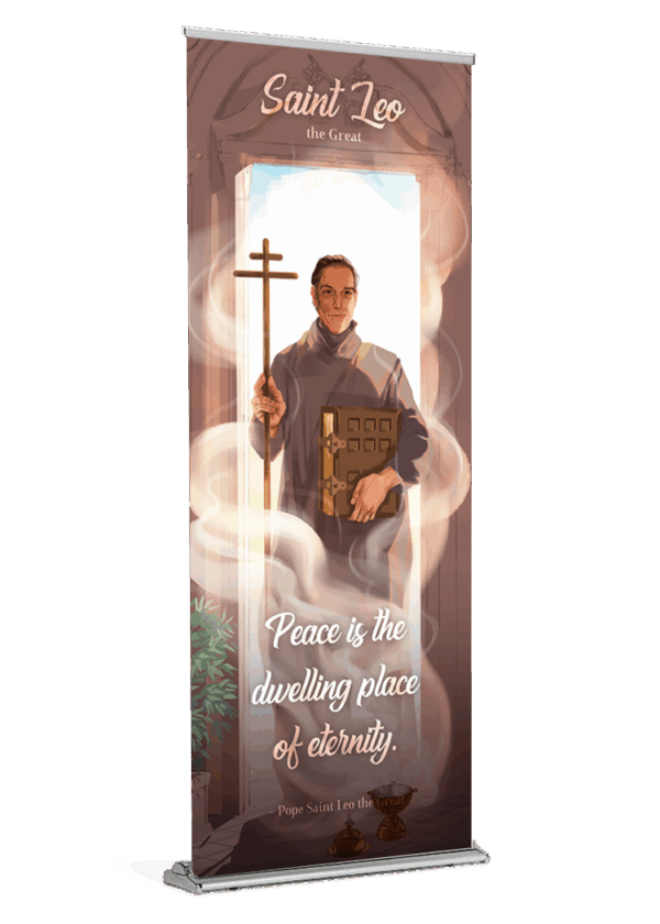 Serene Faith <br> St. Leo the Great <br> Banner