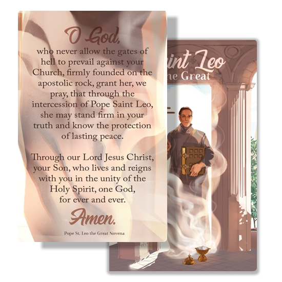 St. Leo Prayer Card - Image 2