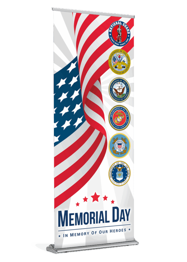 Memorial Day Badges Banner