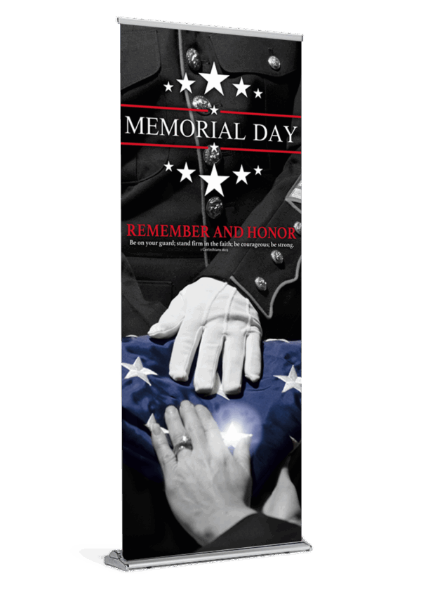 Remember and Honor Memorial Day Banner
