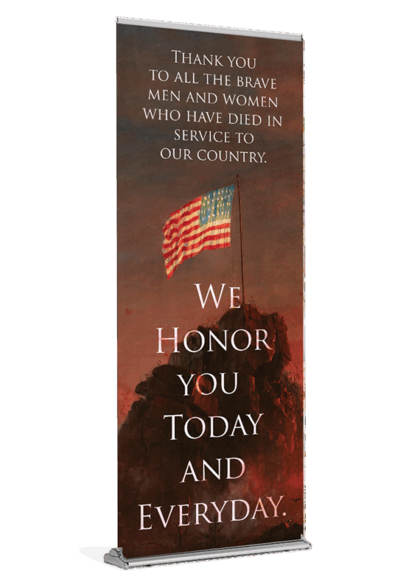 We Honor You - Memorial Day - Banner